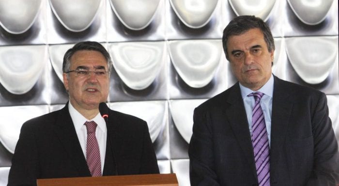 Governador Raimundo Colombo e ministro da Justiça, José Eduardo Cardozo (James Tavares/SECOM)