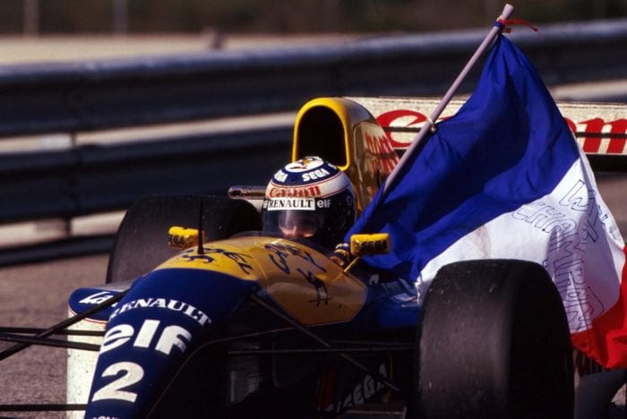 Em 1993, a bordo da fabulosa Williams, o quarto título mundial (Reuters)