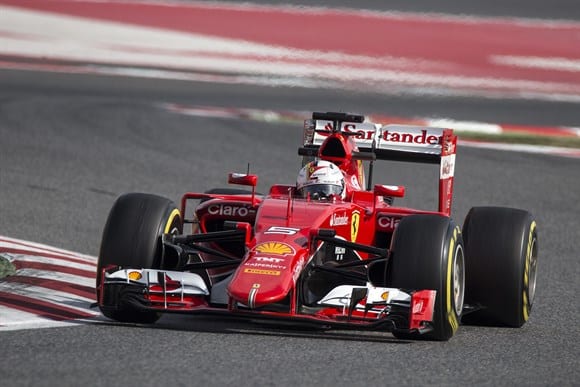 Vettel e a Ferrari: 2014 ficou no passado e o otimismo toma conta do time italiano com o novo carro (Xavi Bonilla/Grande Prêmio)