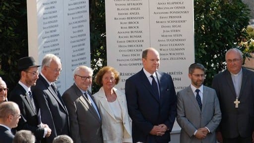 Inauguração de monumento em Mônaco 