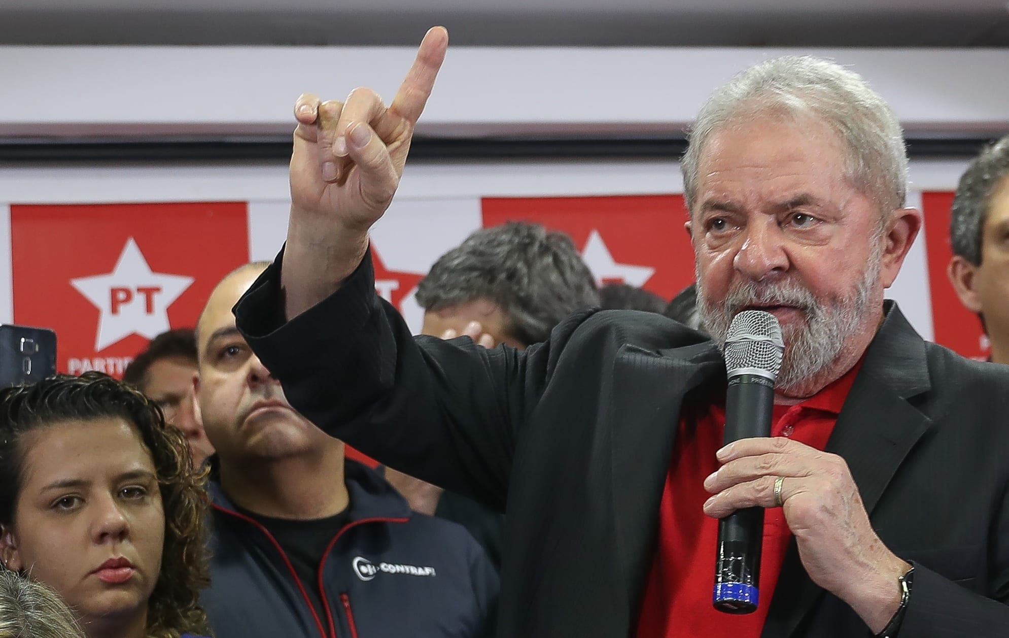 Ex-presidente Lula dá entrevista coletiva na sede do PT Nacional, em São Paulo (Ricardo Stuckert)