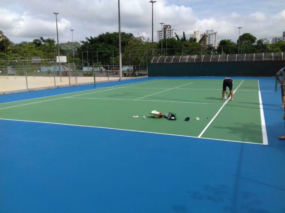 Quadra de tênis do Parque Ramiro Ruediger