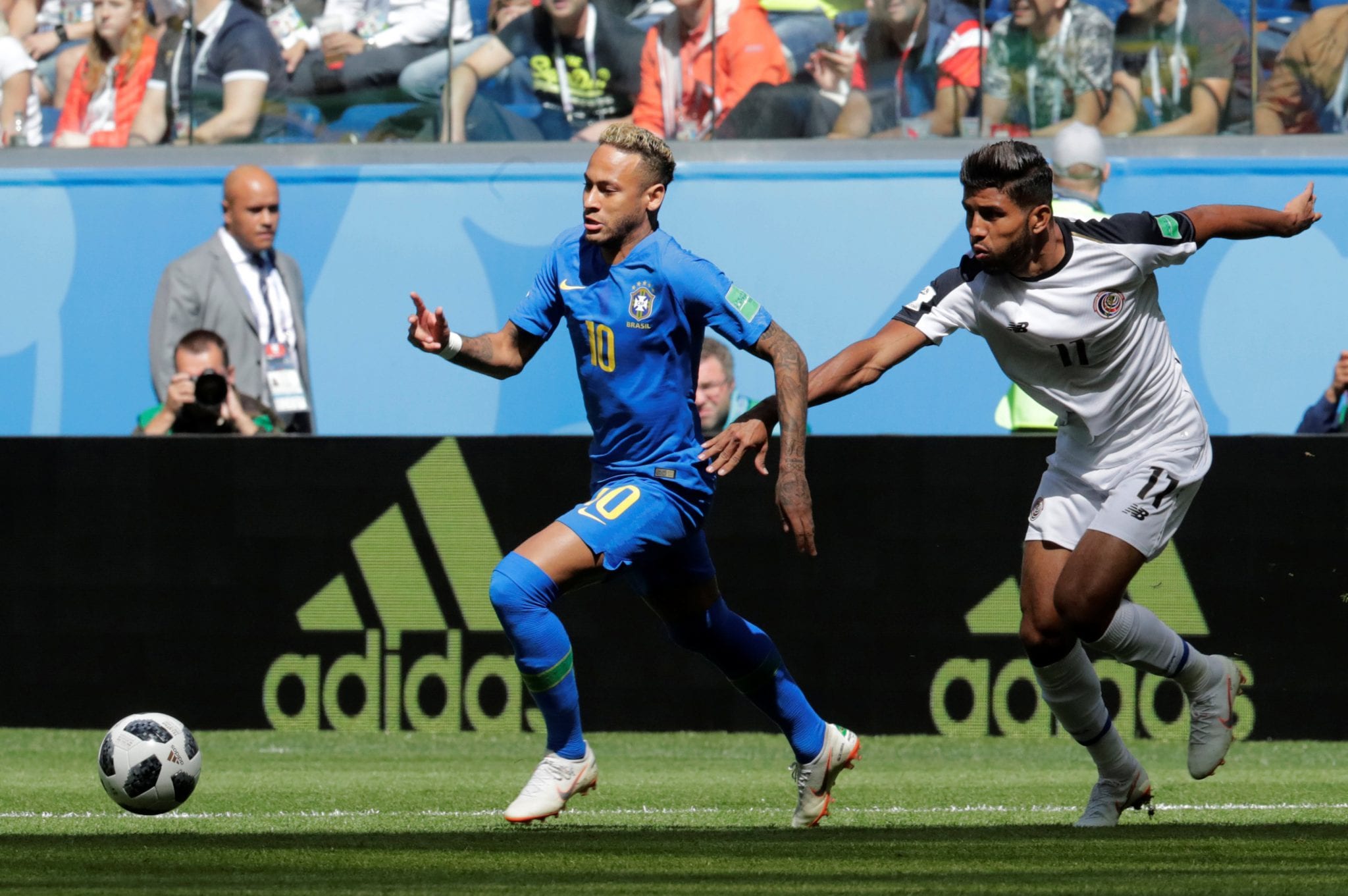 Neymar Jr. no jogo Brasil e Costa Rica (Henry Romero - REUTERS)