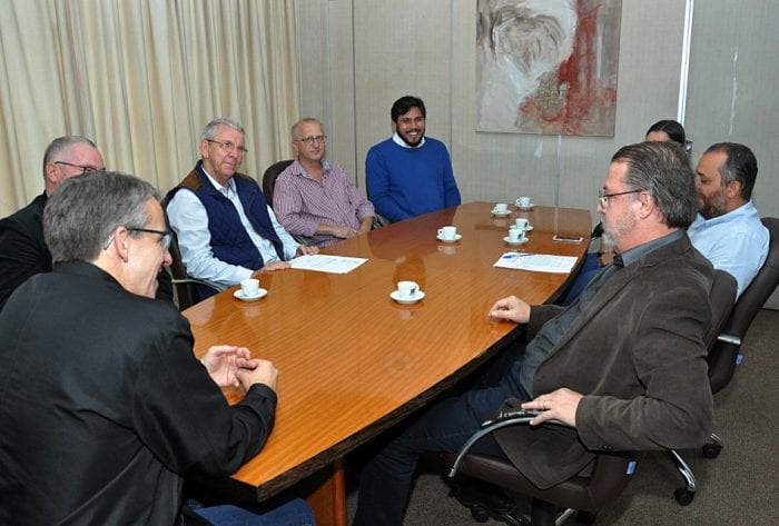 Reunião entre o prefeito Mário Hildebrandt e o juiz Dr. Sérgio Agenor de Aragão (Eraldo Schnaider)