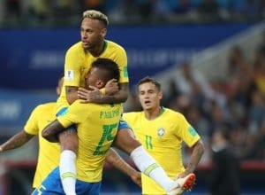 Brasil derrotou os sérvios com gols de Paulinho e Thiago Silva (CBF)