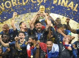Seleção francesa comemora título mundial (Getty Images)