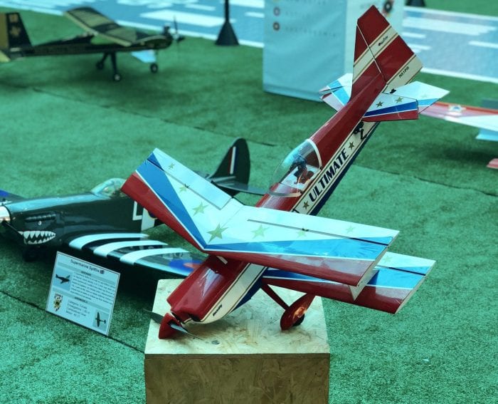 Aeromodelos em exposição no Neumarkt Shopping