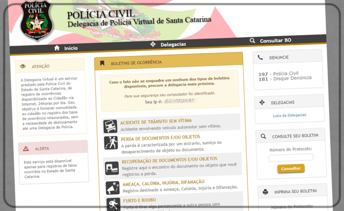 Delegacia Virtual de Santa Catarina