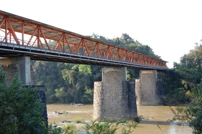 Ponte do Salto passa por limpeza neste fim de semana (Marcelo Martins - PMB)