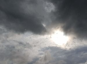 Sol entre nuvens - foto de Filipe Rosenbrock
