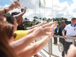 Jair Bolsonaro acompanha manifestação em meio a pandemia de Covid-19 - José Cruz/Agência BrasilPolítica