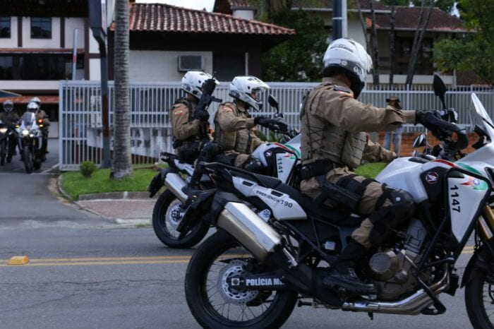 Rocam durante operação em Blumenau - foto da Polícia Militar
