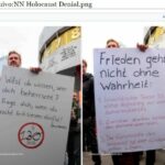 Ele atraiu a atenção pela primeira vez em 2016 em uma manifestação em Berlim, onde exibiu cartazes com slogans antissemitas e de teorias da conspiração