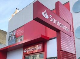 Agência do Banco Santander - foto da assessoria