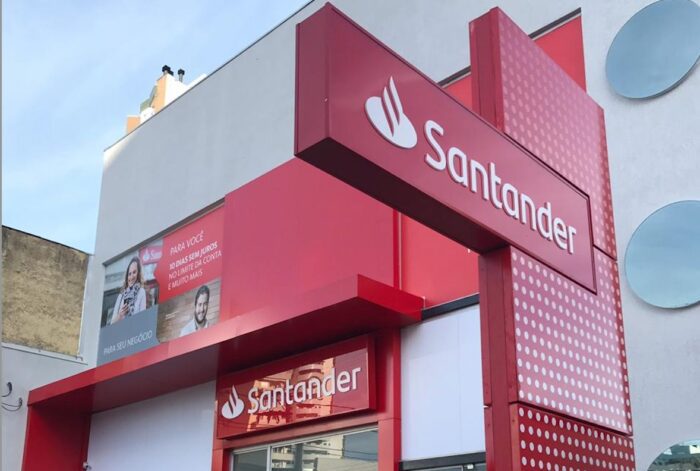 Agência do Banco Santander - foto da assessoria