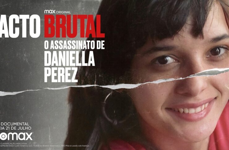 Pôster promocional da minissérie de 2022 Pacto Brutal: O Assassinato de Daniella Perez