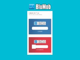 Tela do site de cadastro da BluMob