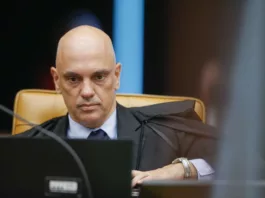 Ministro Alexandre de Moraes em sessão plenária - foto de Fellipe Sampaio